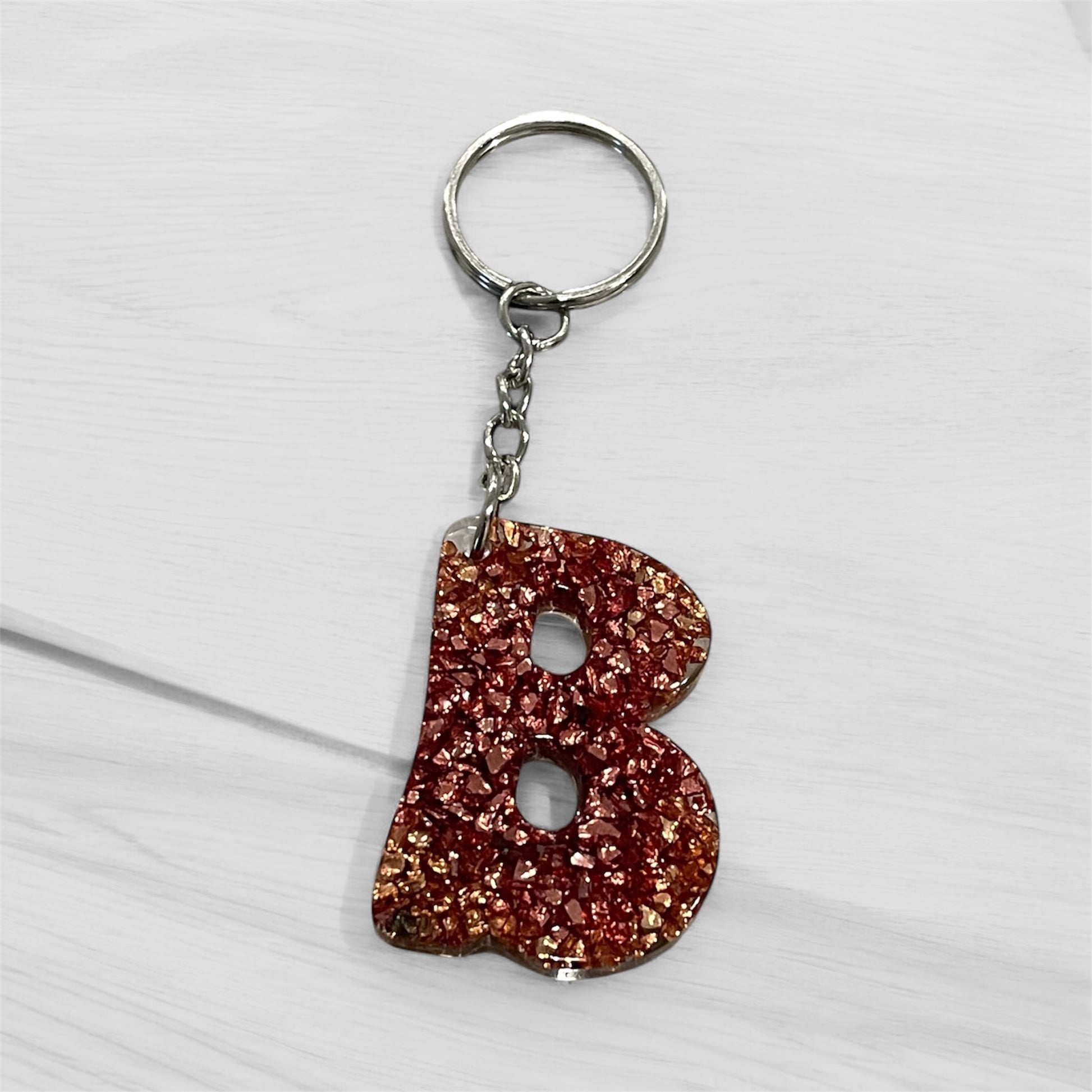 Resin Initial Keychains-Creations By Robin 