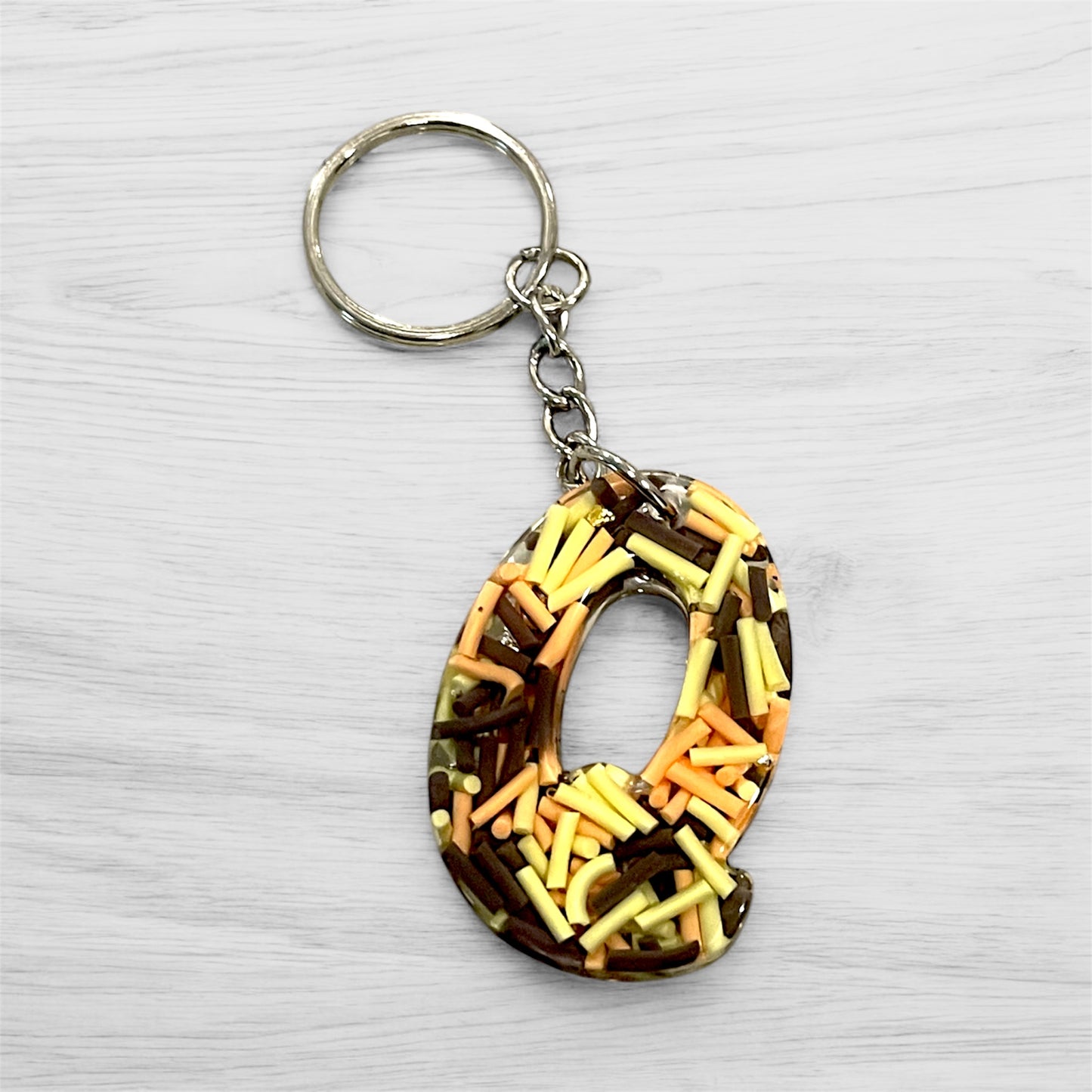 Resin Initial Keychains-Creations By Robin 