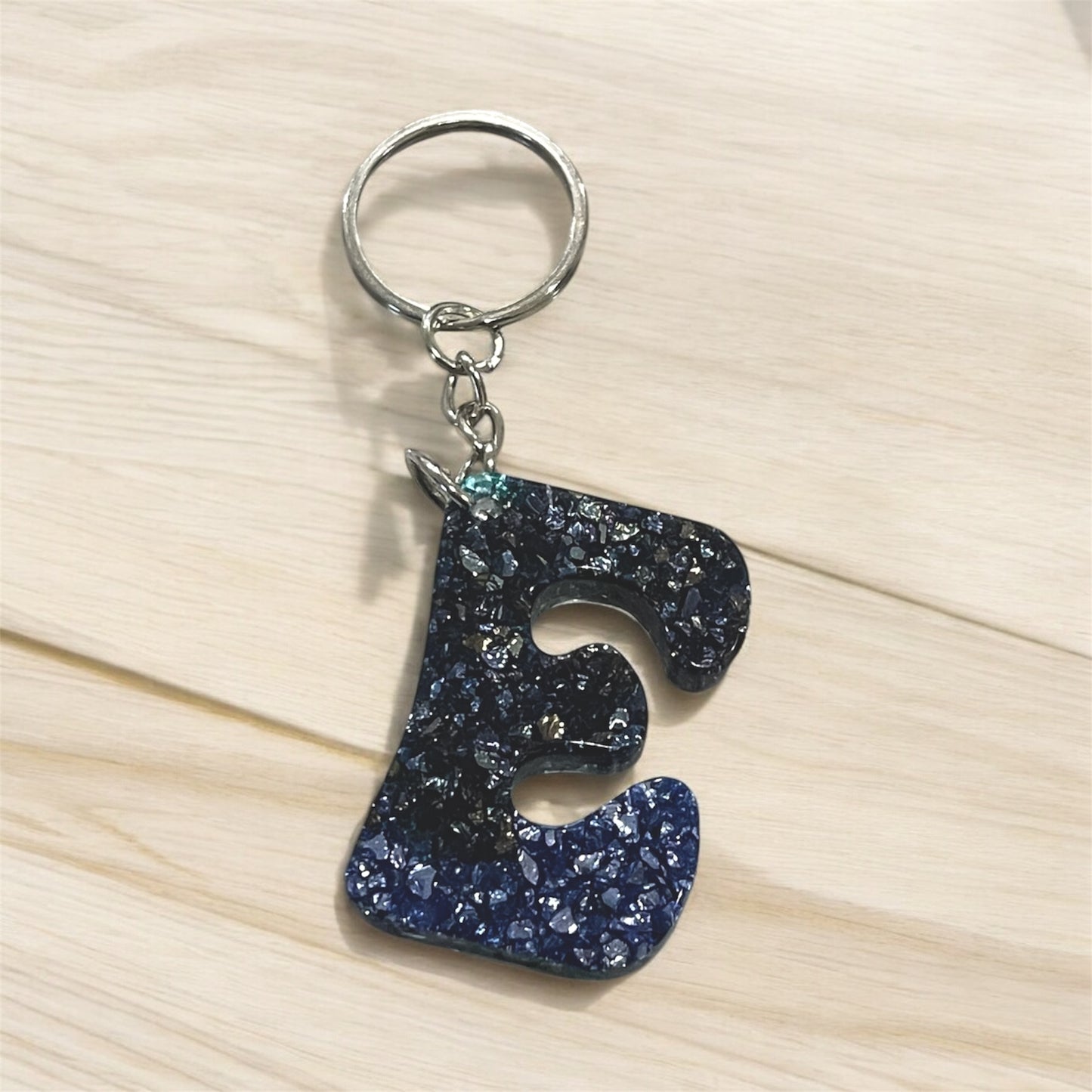 Resin Initial Keychains-Creations By Robin 